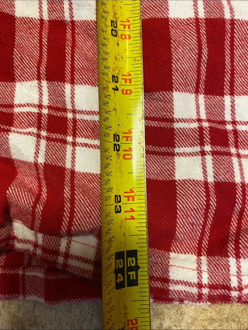 J. Crew Red and White Plaid Flannel Pajama Set Large Unisex Fall Cotton Cozy